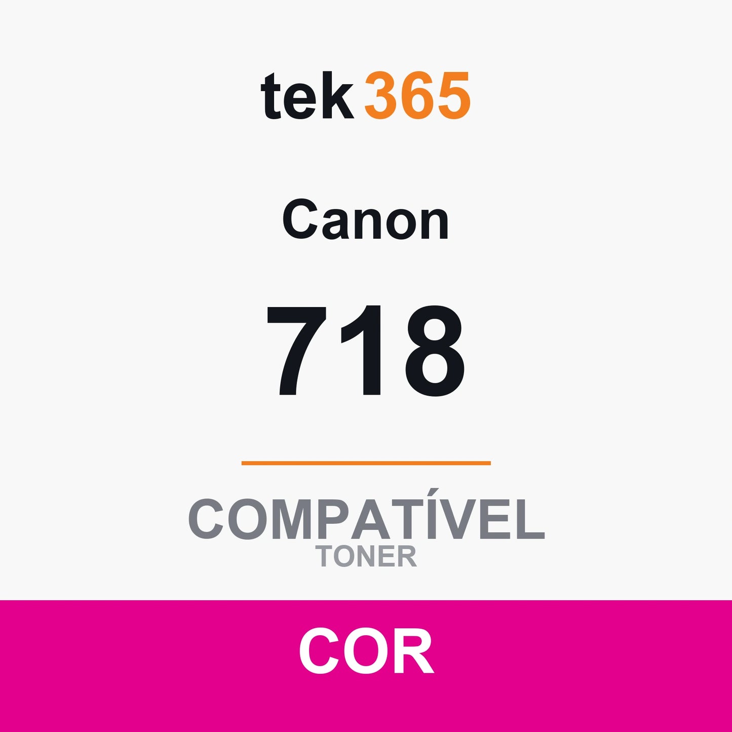 Toner compatível Canon 718 Magenta