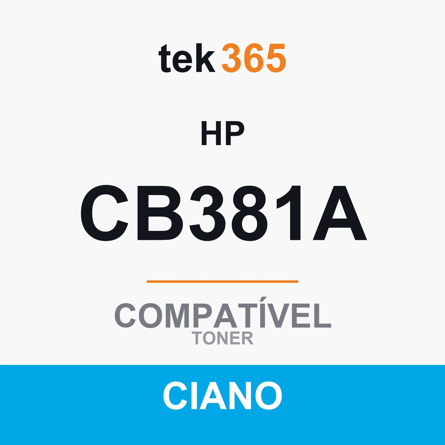 Toner Compativel HP CB381A-CIANO-CYAN Ciano