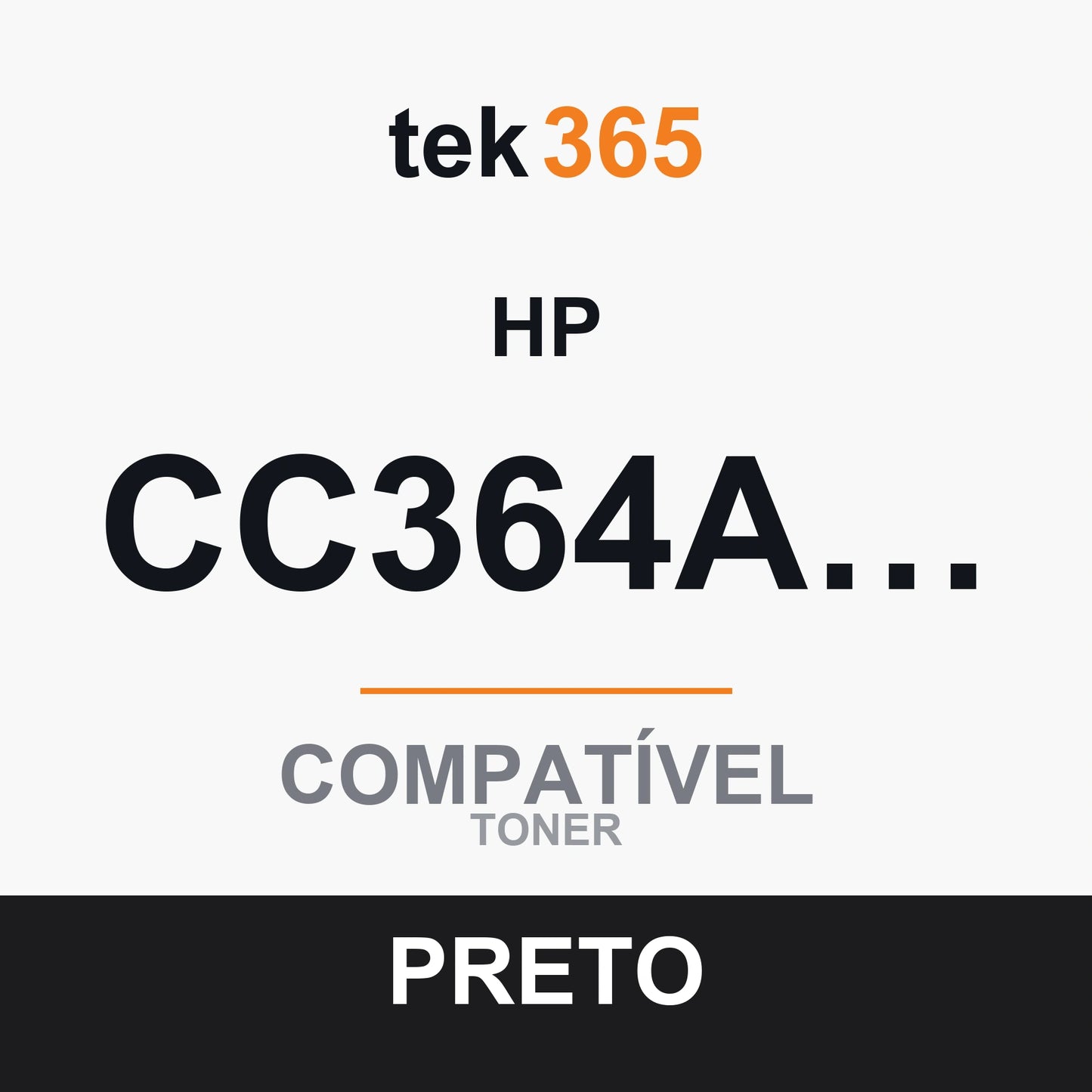 Toner compatível HP CC364A/CE390A Preto