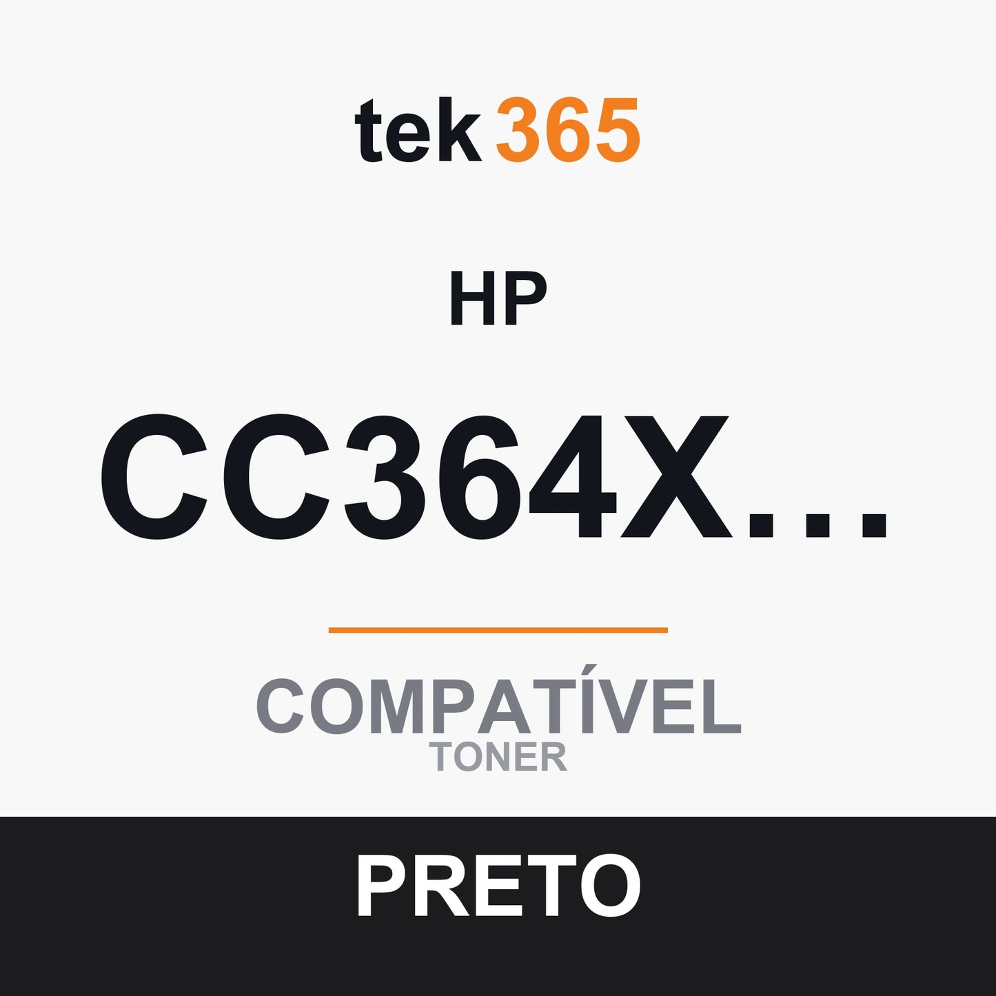 Toner compatível HP CC364X/CE390X Preto