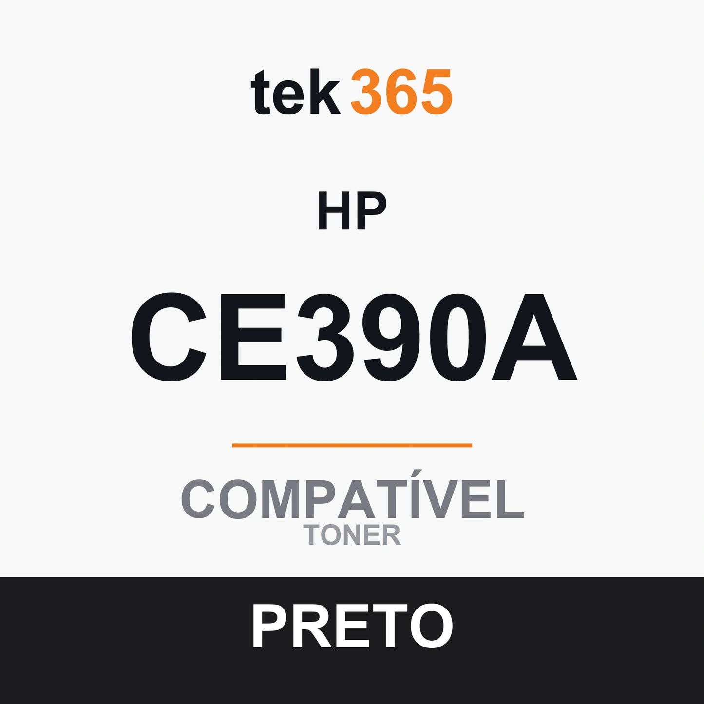 Toner compatível HP CE390A Preto