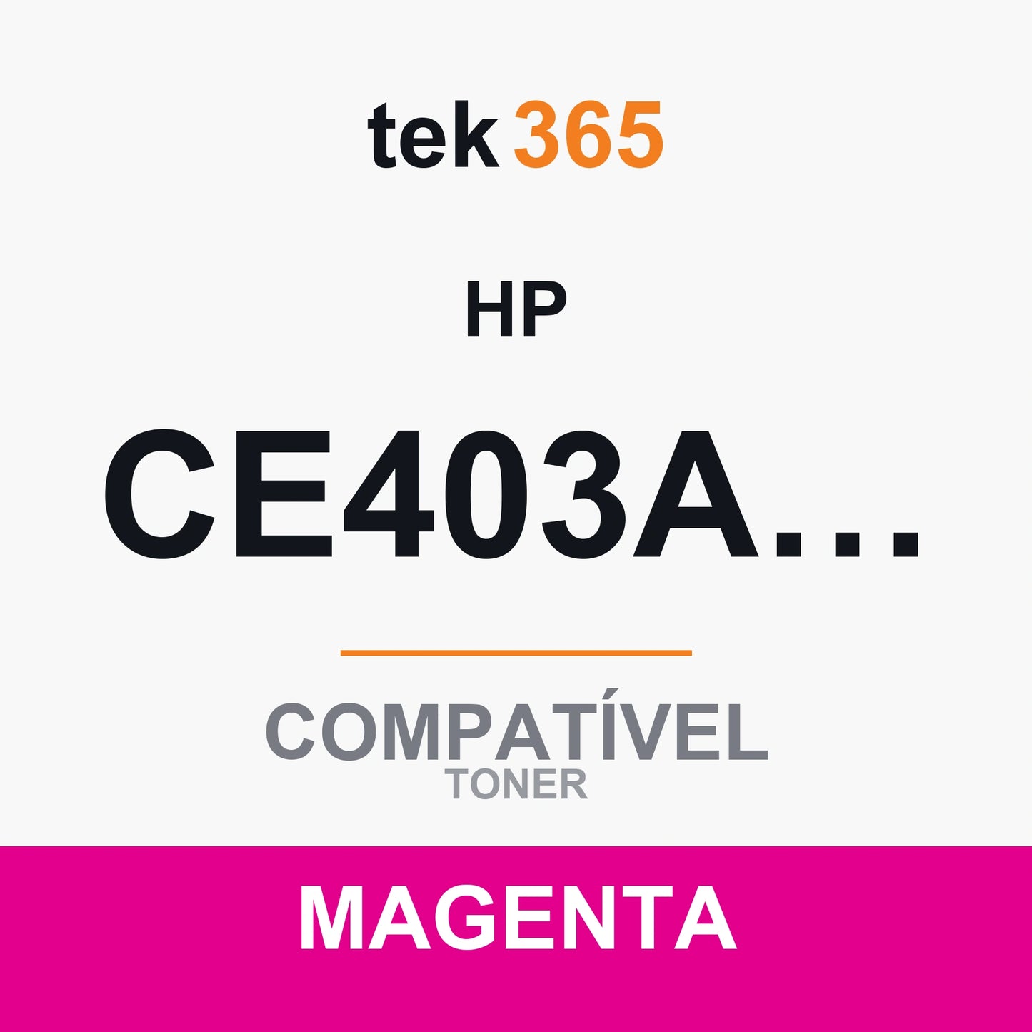 Toner compatível HP CE403A/CE253A Magenta