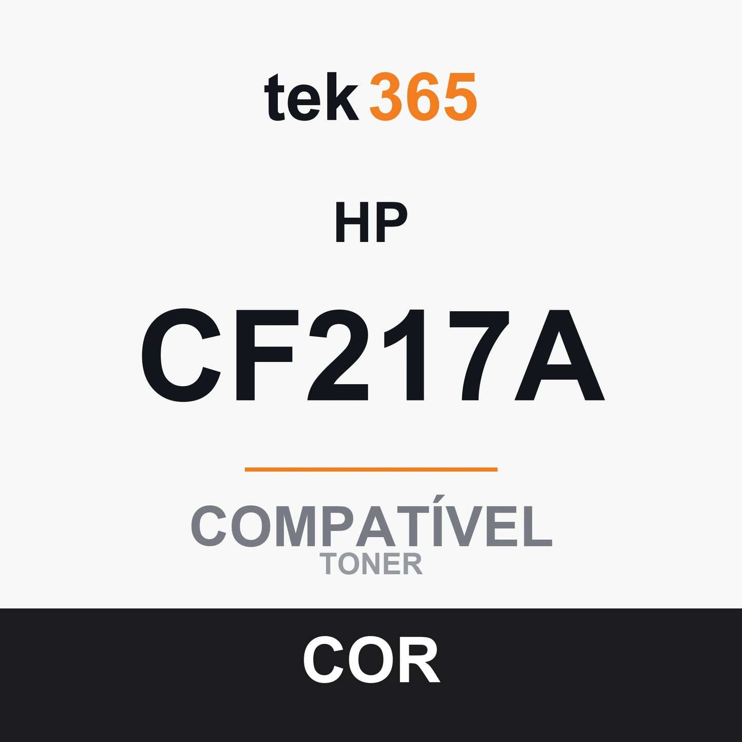 Toner compatível HP CF217A XL Preto