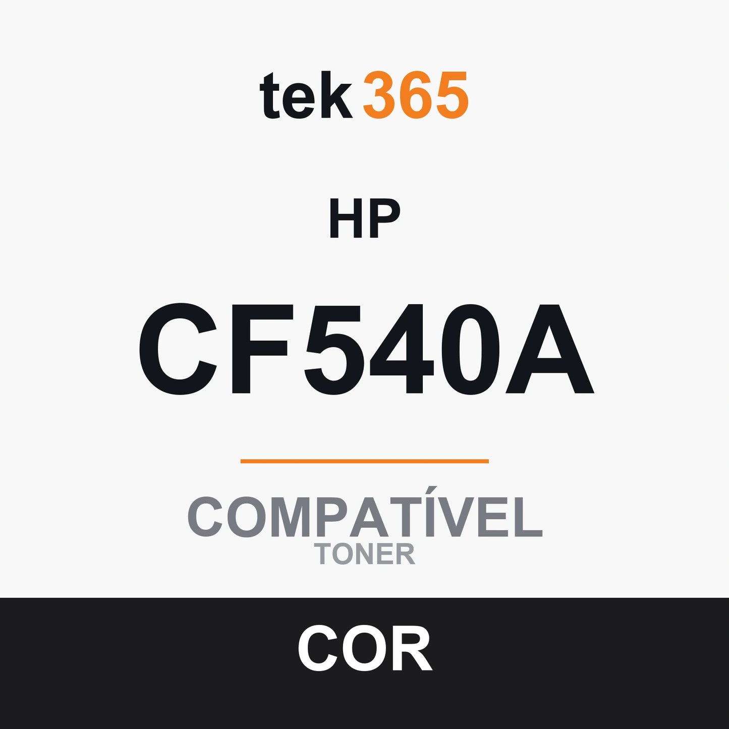 Toner original HP CF540A Preto