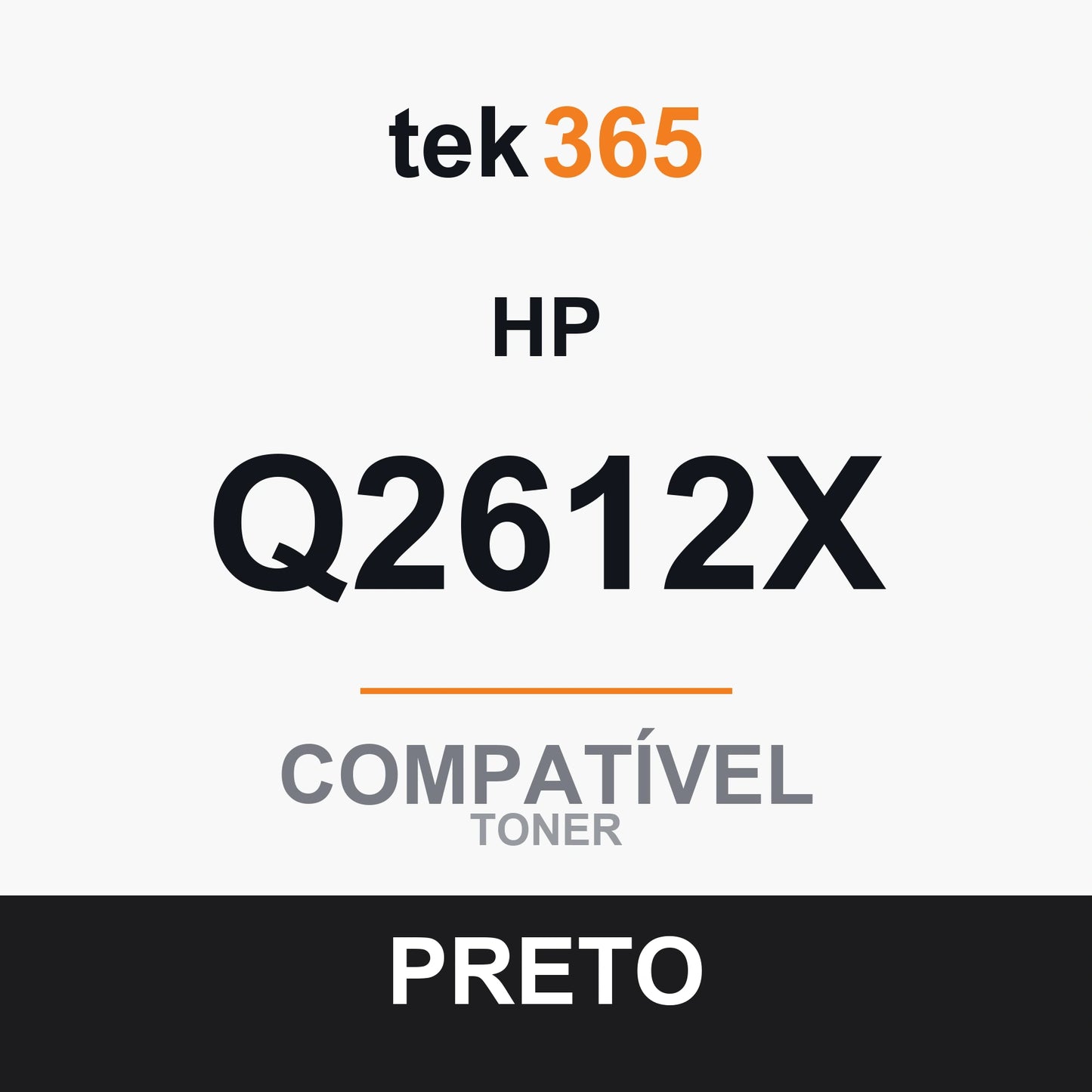 Toner Compativel HP Q2612X-PRETO-BLACK Preto