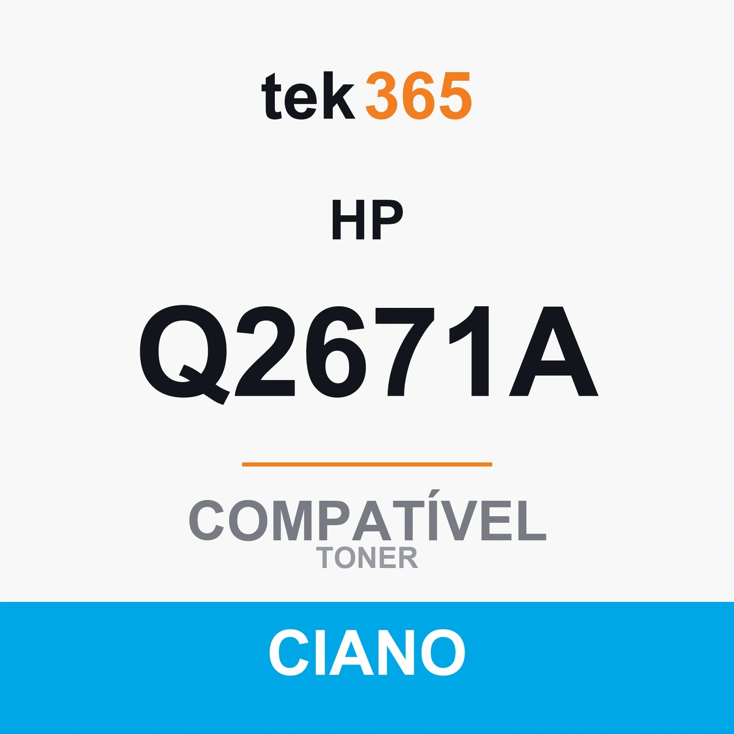 Toner Compativel HP Q2671A-CIANO-CYAN Ciano