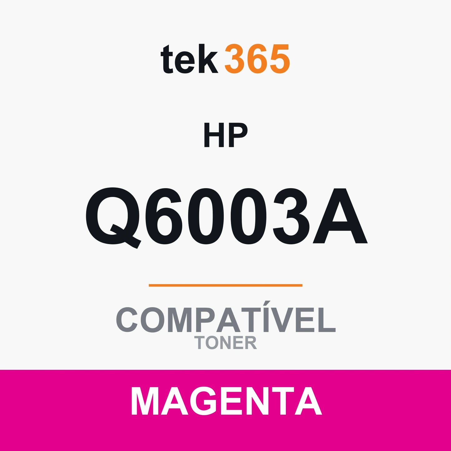 Toner Compativel HP Q6003A-MAGENTA-MAGENTA Magenta