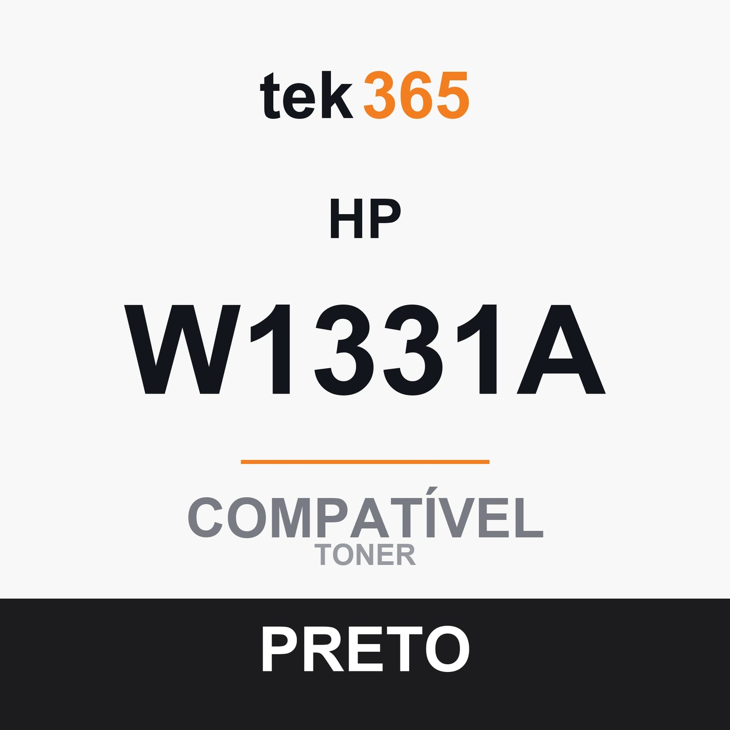 Toner compatível HP W1331A Preto