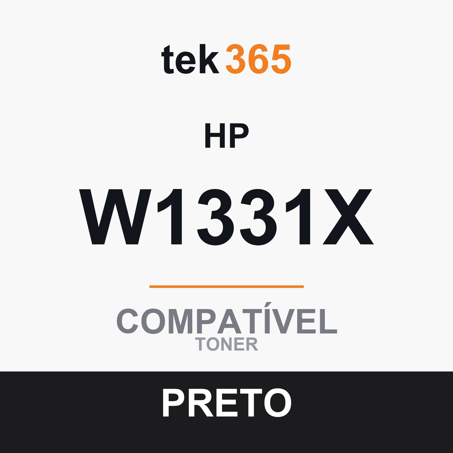 Toner compatível HP W1331X Preto