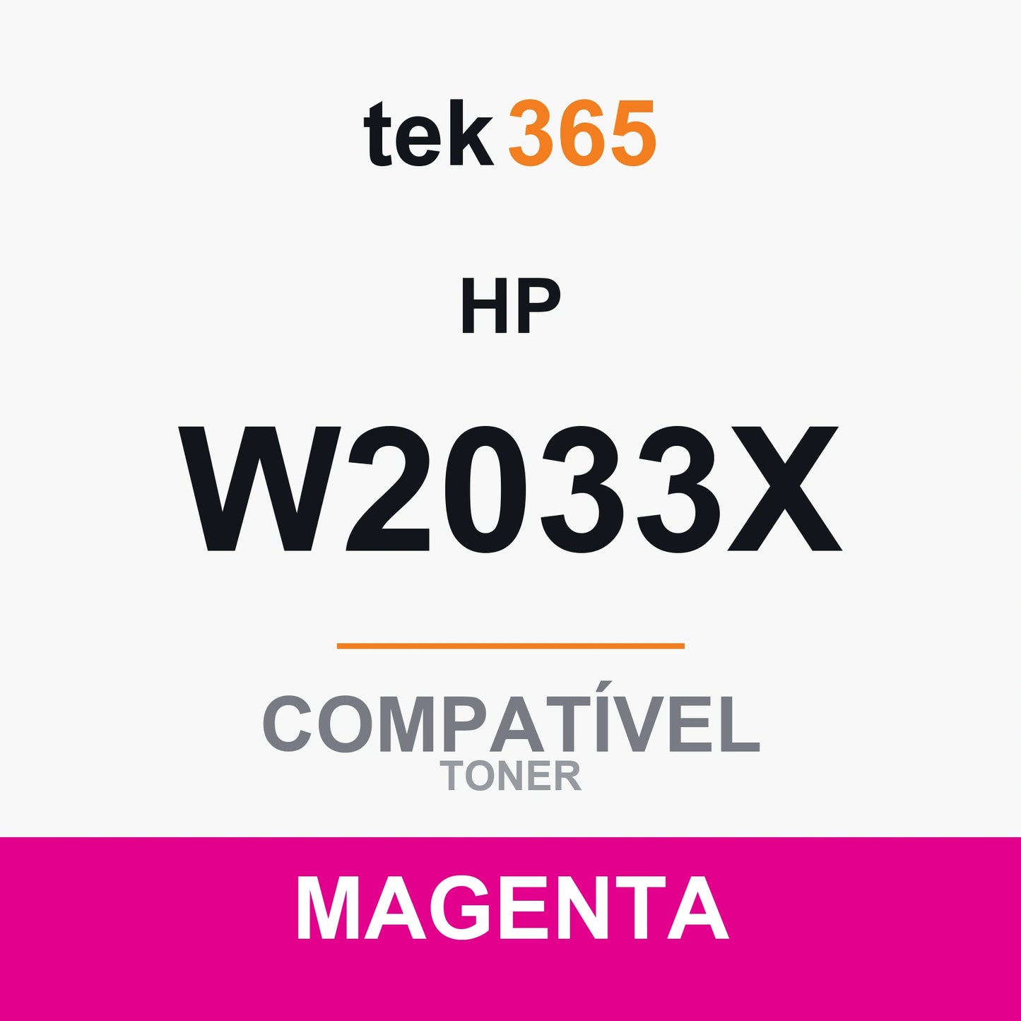 Toner compatível HP W2033X Magenta