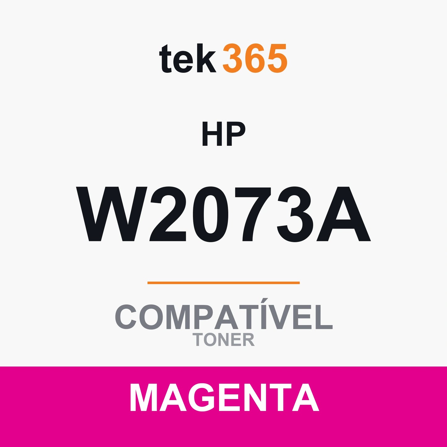Toner compatível HP W2073A Magenta