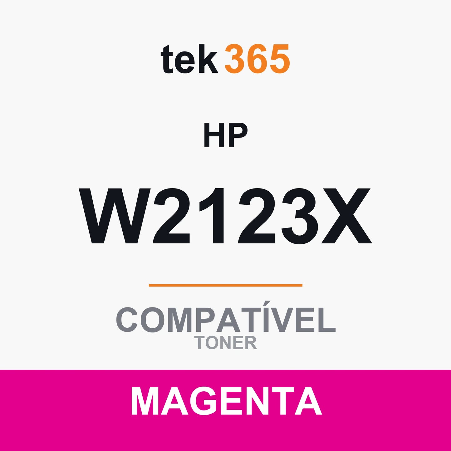 Toner compatível HP W2123X Magenta