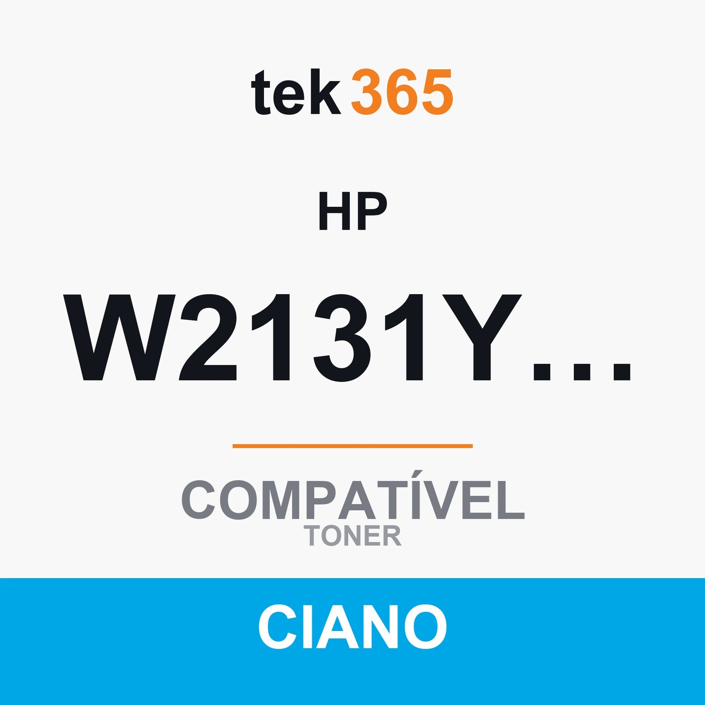 Toner compatível HP W2131Y/W2131X/W2131A Ciano