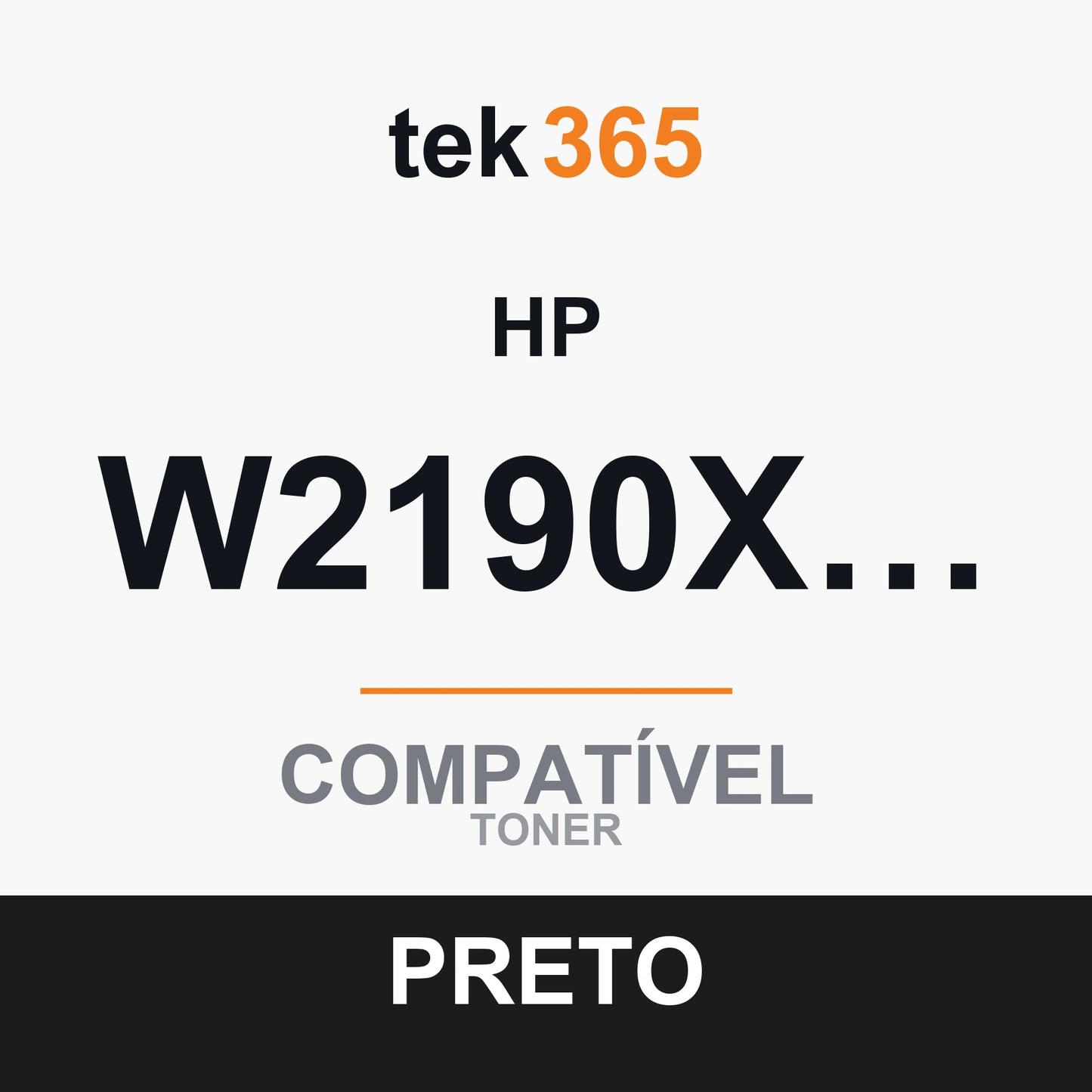 Toner compatível HP W2190X/W2190A Preto