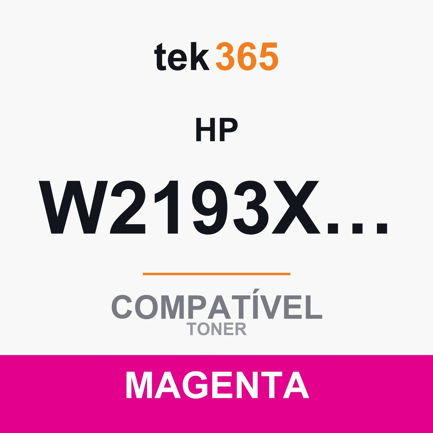 Toner compatível HP W2193X/W2193A Magenta