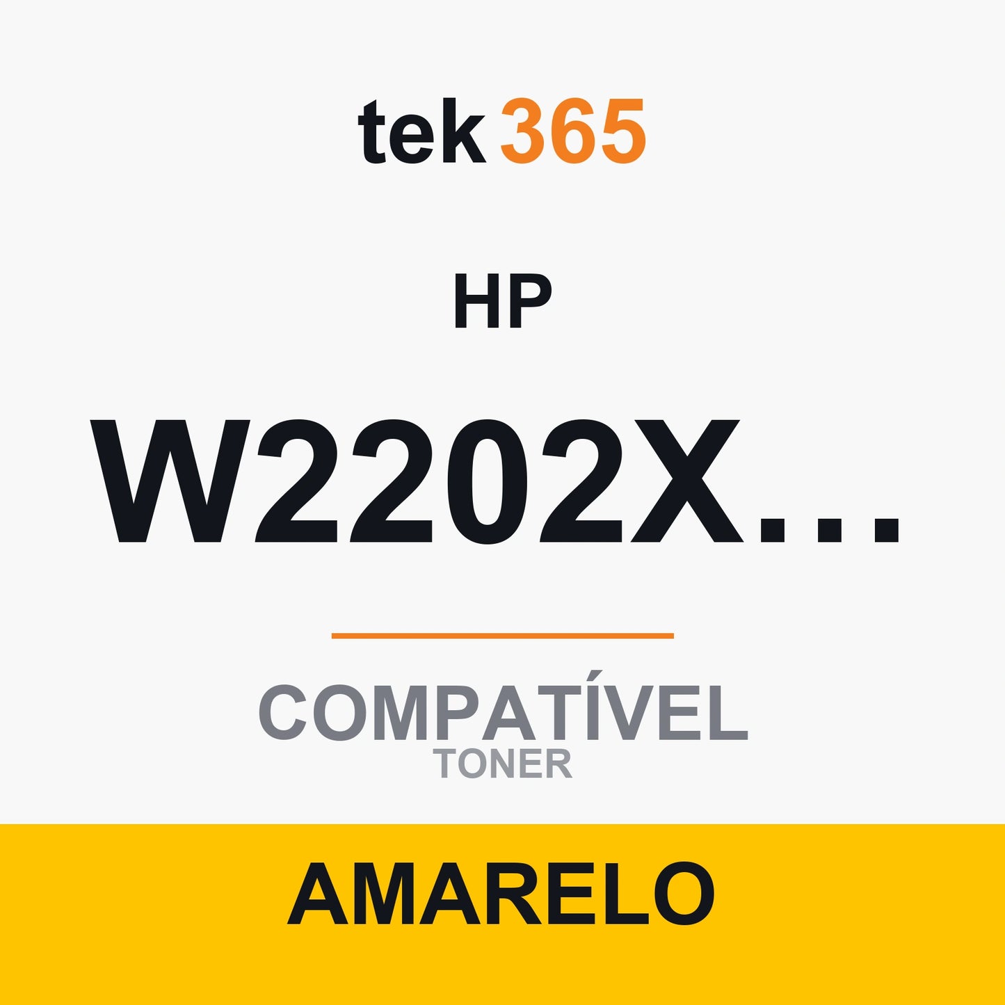 Toner compatível HP W2202X/W2202A Amarelo