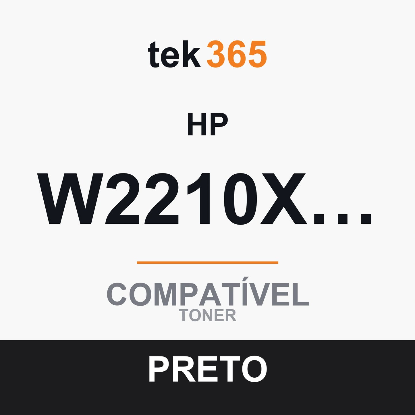 Toner compatível HP W2210X/W2210A Preto