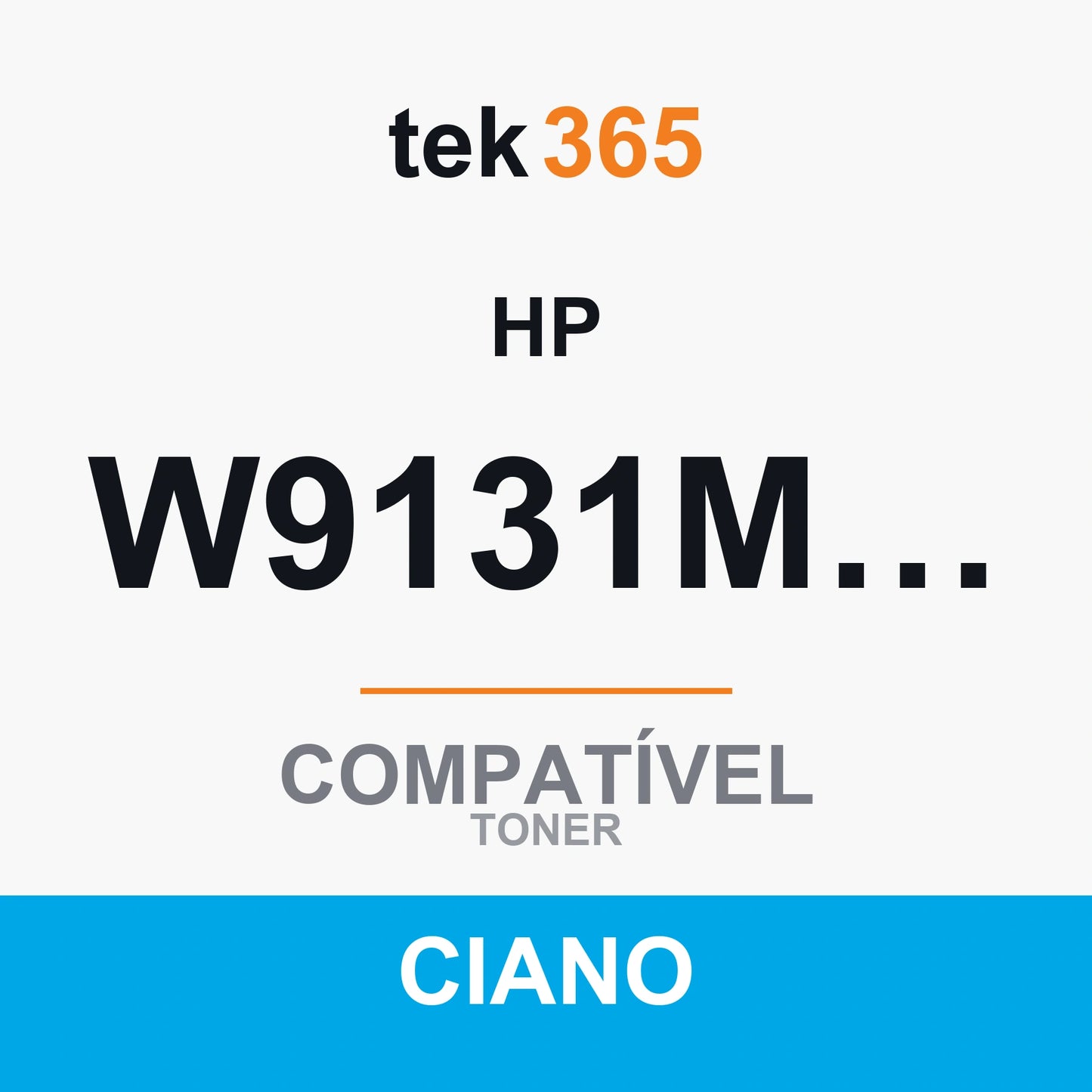Toner Compativel HP W9131MC-W9121MC-CIAN-CYAN Ciano