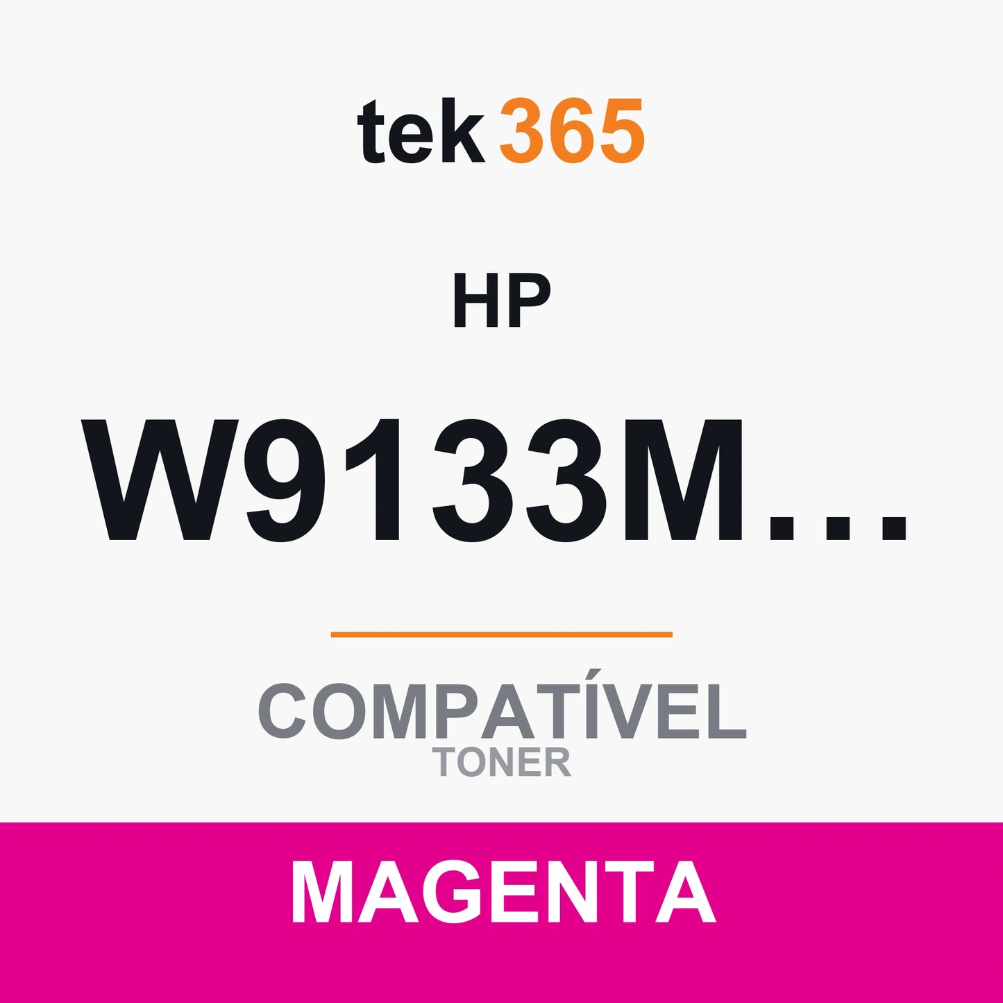 Toner Compativel HP W9133MC-W9123MC-MAGE-MAGENTA Magenta