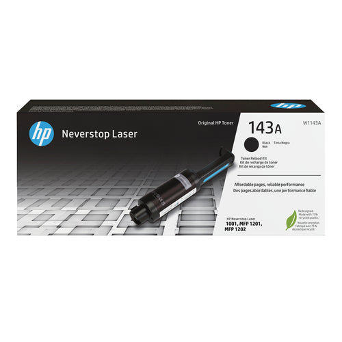 Toner original HP W1143A Negro Kit de Recarga de Toner Original - 143A Preto
