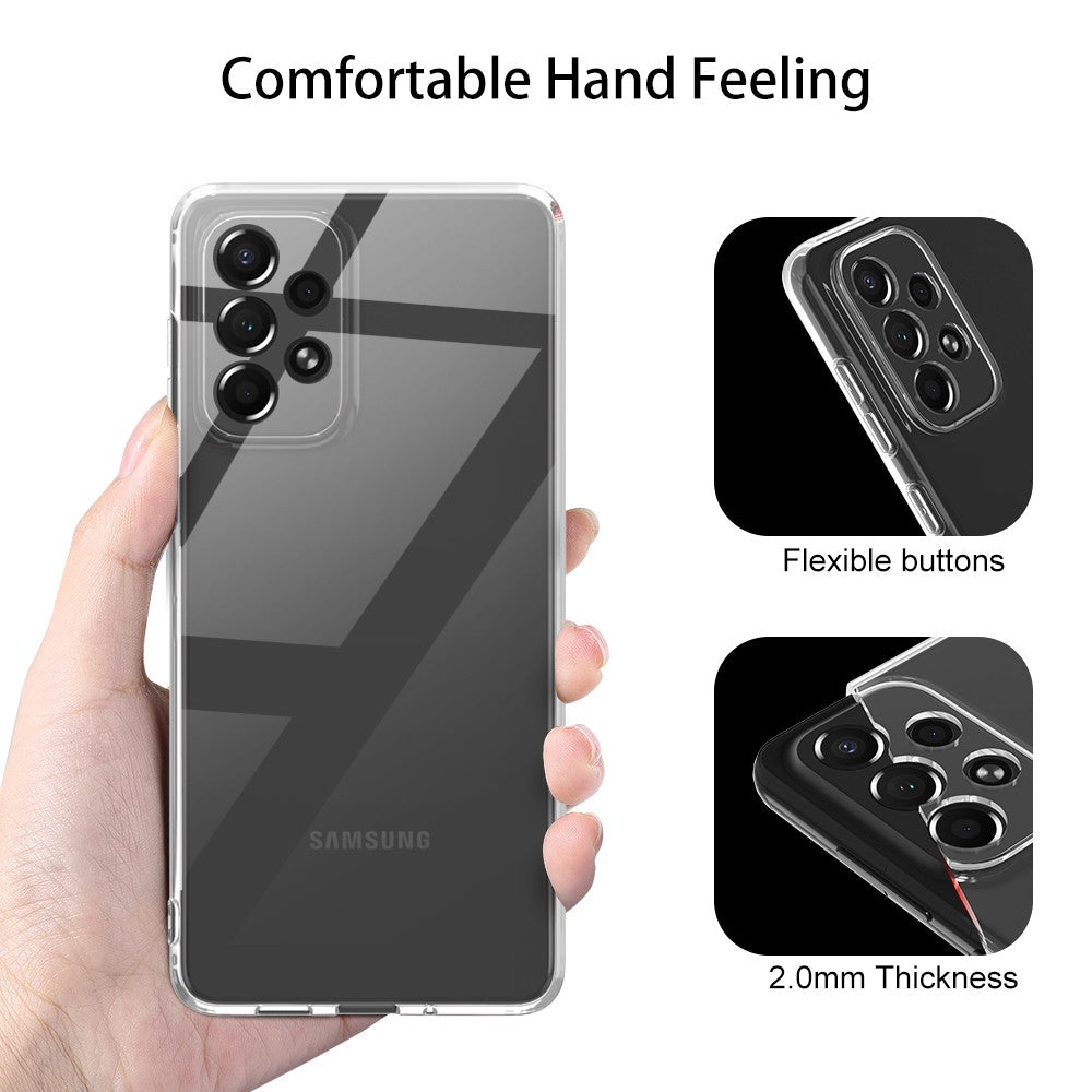 Silicone Transparente 2.0 TPU - Samsung Galaxy A73 (Proteção de Lente)