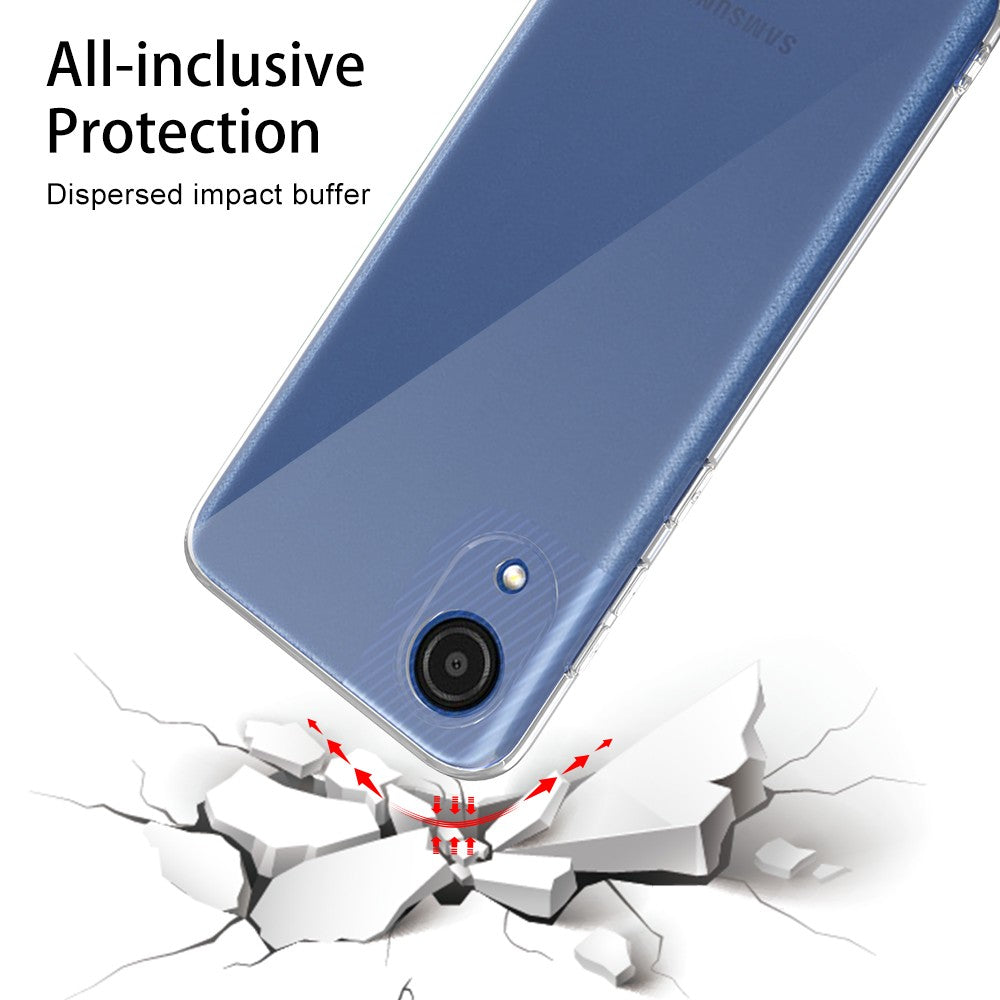 Silicone Transparente 2.0 TPU - Núcleo Galaxy A03 (Proteção de Lente)