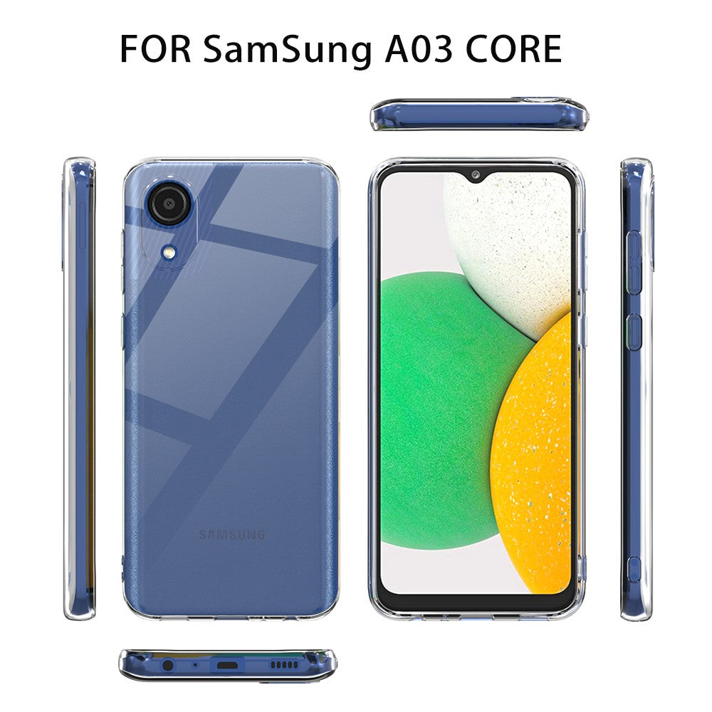 Silicone Transparente 2.0 TPU - Núcleo Galaxy A03 (Proteção de Lente)
