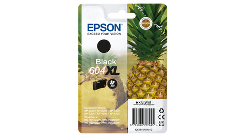Cartucho de tinta original Epson 604XL Preto