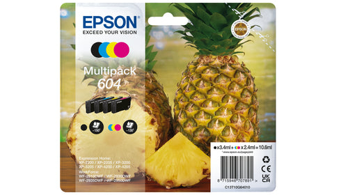 Pack de 4 de cartucho de tinta original Epson 604 4 Cores