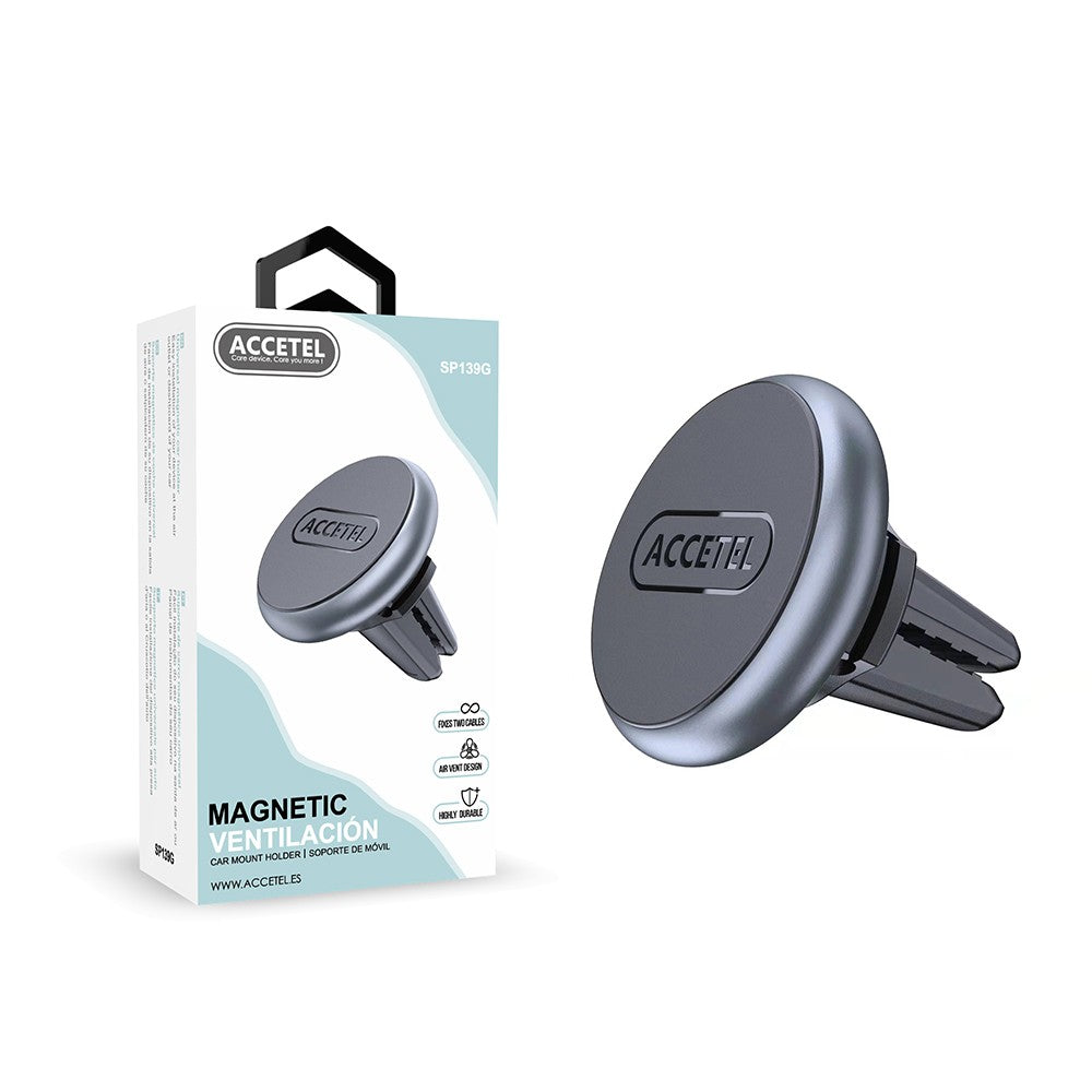 Suporte Magnético para Ventilação de Carro - Cinza Espacial