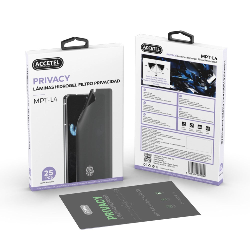 MPT-L4 Privacidade Folhas de Hidrogel - (Pacote 25) - Default Title