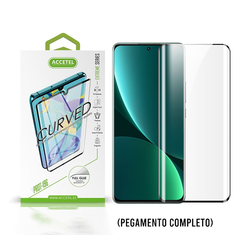 Película de Vidro Curvo Full Glue Xiaomi Mi 12 Pro Preto