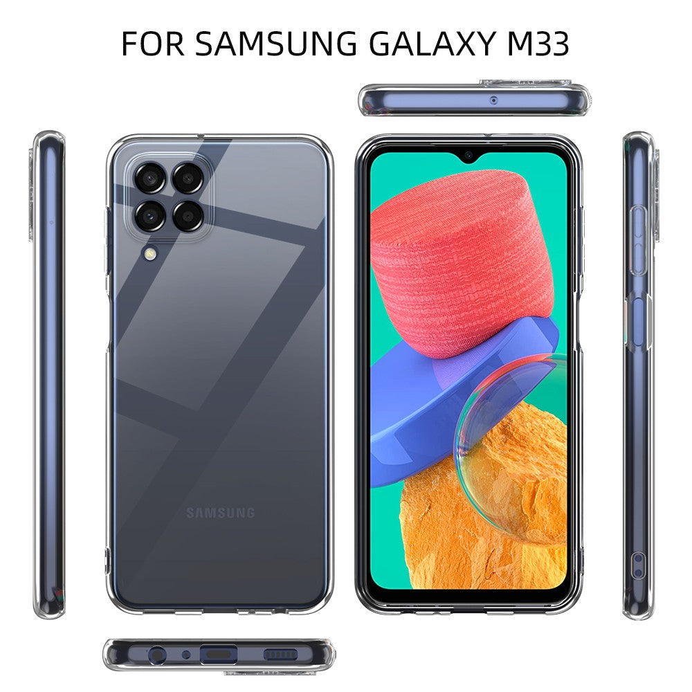 Silicone Transparente 2.0 TPU - Samsung Galaxy M33 5G (Proteção de Lente)