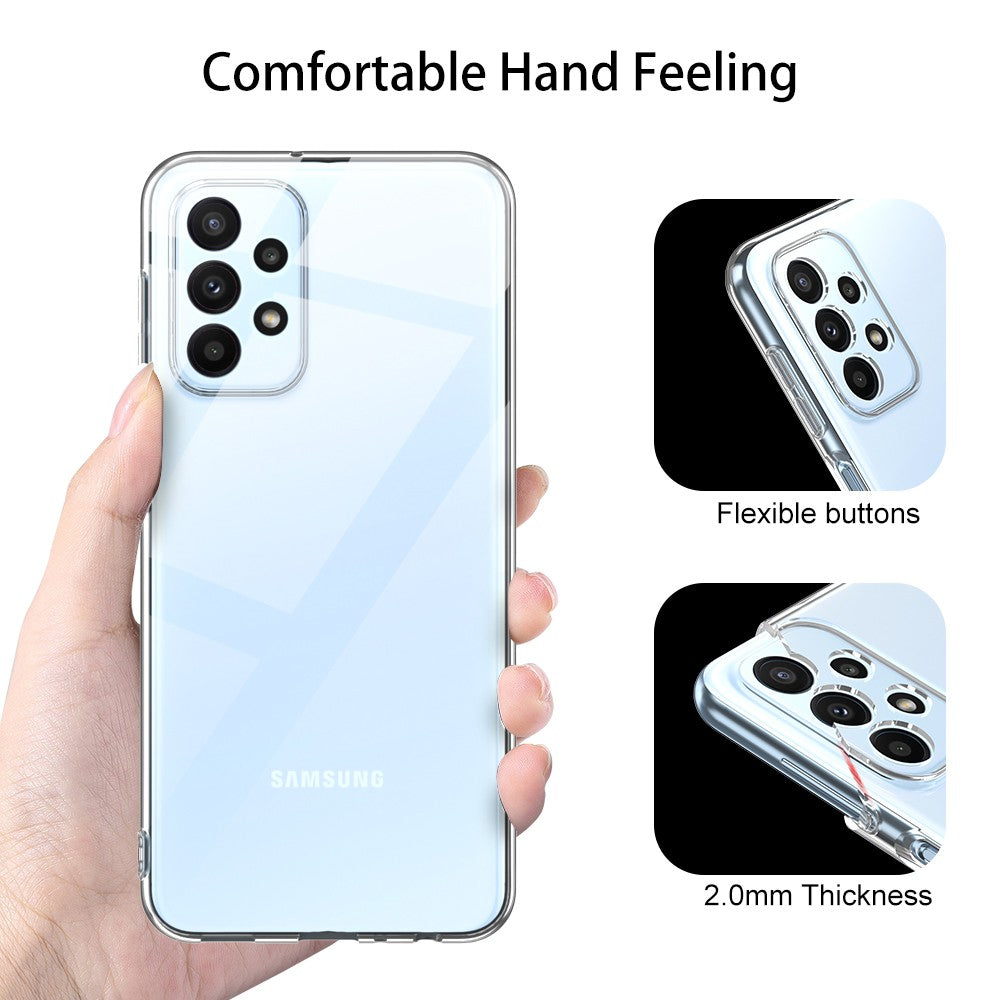 Silicone Transparente 2.0 TPU - Samsung Galaxy A23 4G (Proteção de Lente)