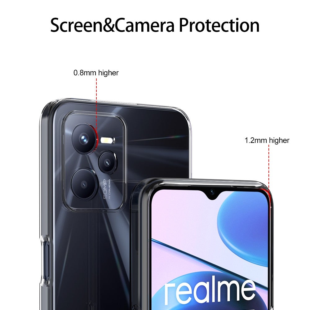 Silicone Transparente 2.0 TPU - Realme C35 (Proteção de Lente)