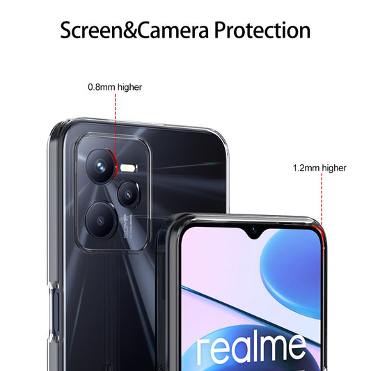 Silicone Transparente 2.0 TPU - Realme C35 (Proteção de Lente)