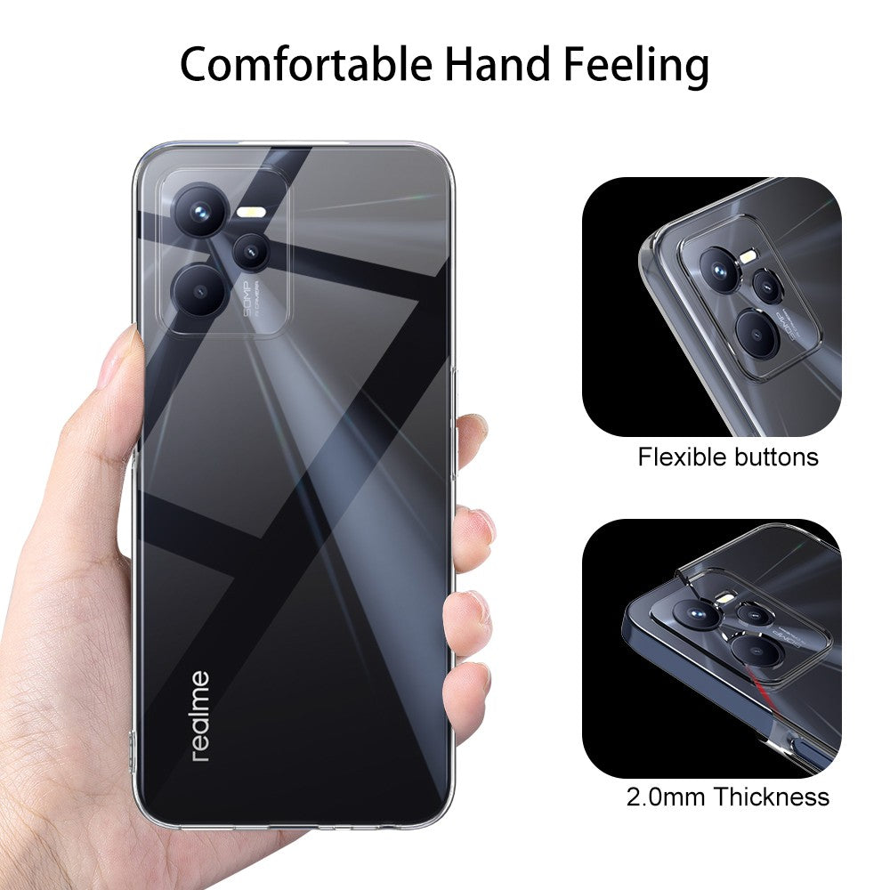 Silicone Transparente 2.0 TPU - Realme C35 (Proteção de Lente)