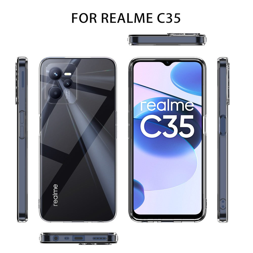 Silicone Transparente 2.0 TPU - Realme C35 (Proteção de Lente)