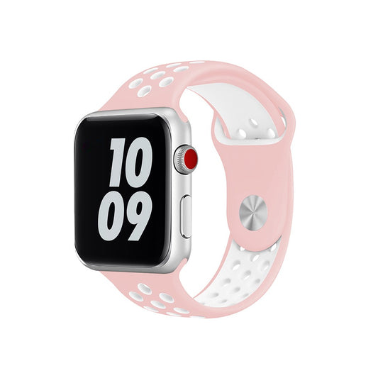 Correia Esportiva para Apple Watch 38/40/41mm - Rosa/Branco