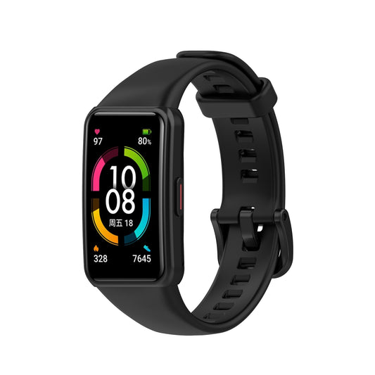 Correia de Silicone Huawei Band 6 - Preto