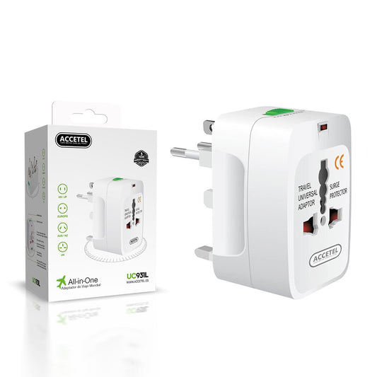 Adaptador de Plugue Universal Mundial (Tudo em Um)