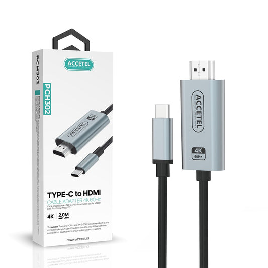 Cabo USB-C 3.1 para HDMI 4K60Hz 2M
