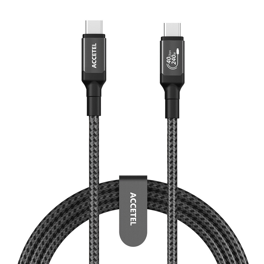 Cabo USB-C para USB-C PD 3.1 Gen 3 (240W USB TYPE-C Trans.40Gbps 8K 1,2M) - Default Title