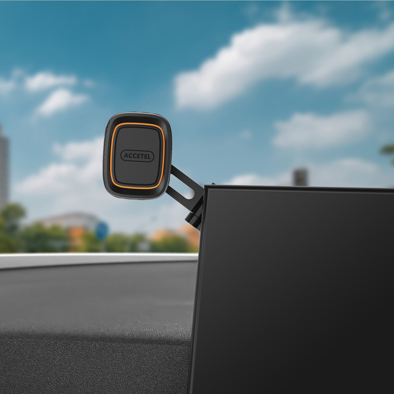 Suporte de Telefone para Carro Adesivo Universal para Painel com Suporte Magnético (Especialmente para Modelos Tesla)