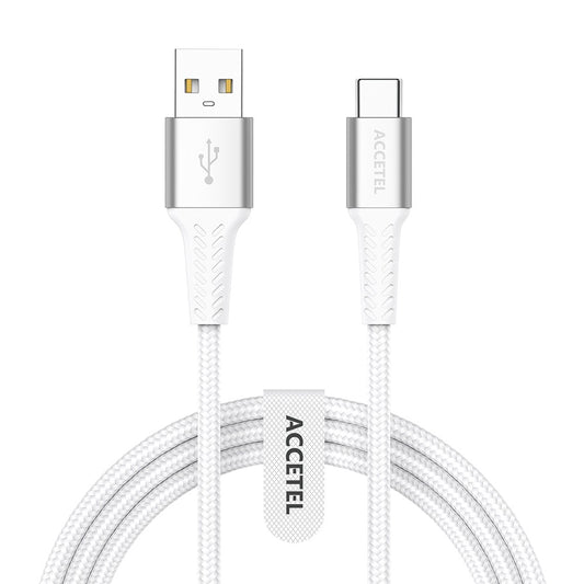 Cabo de Dados Nylon Flex 3.0A - Tipo-C (1M) Branco - Default Title