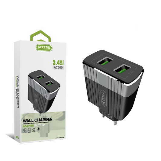 Carregador de Parede Duplo USB 3.4A