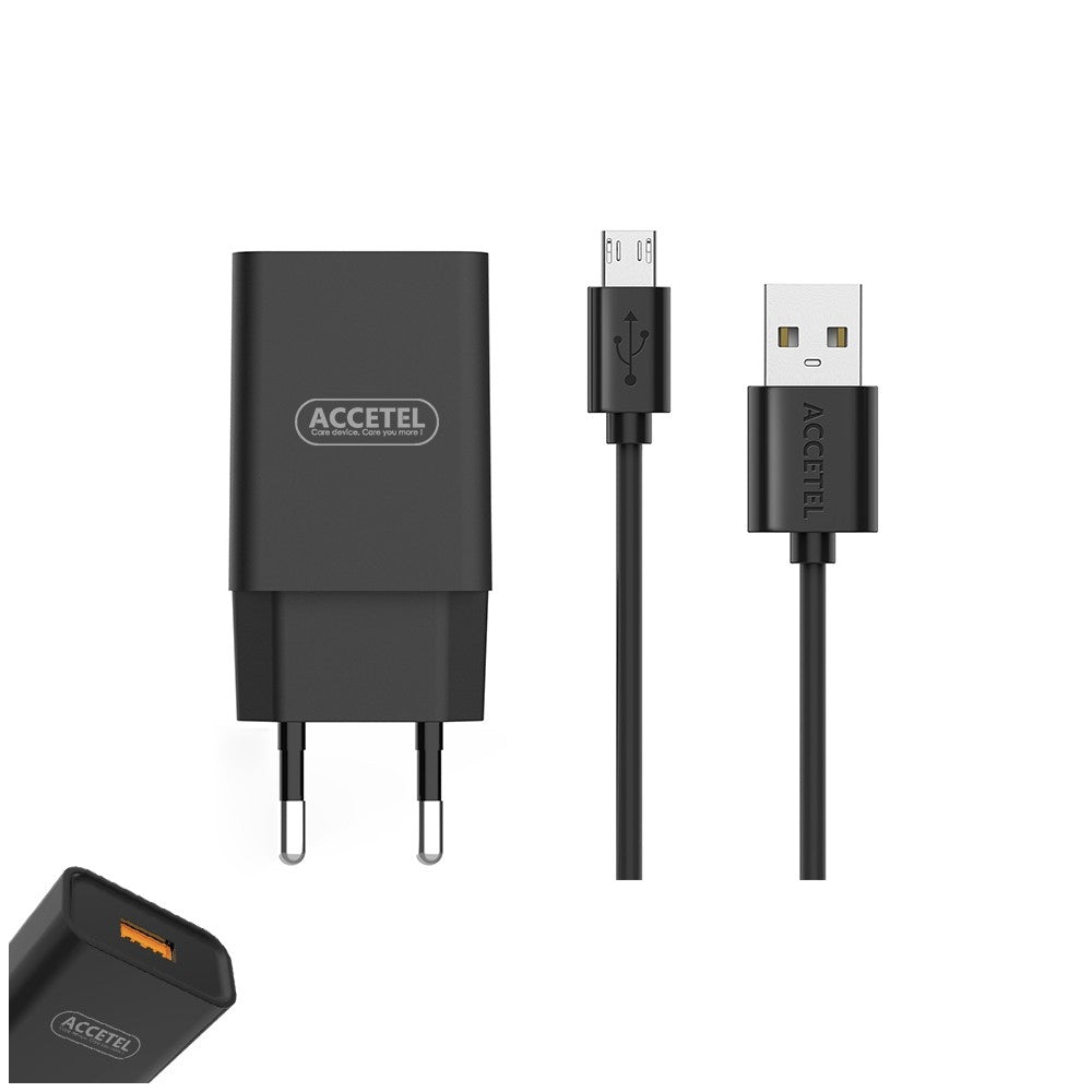 Carregador de Parede QC3.0 18W - Micro USB Preto - Default Title