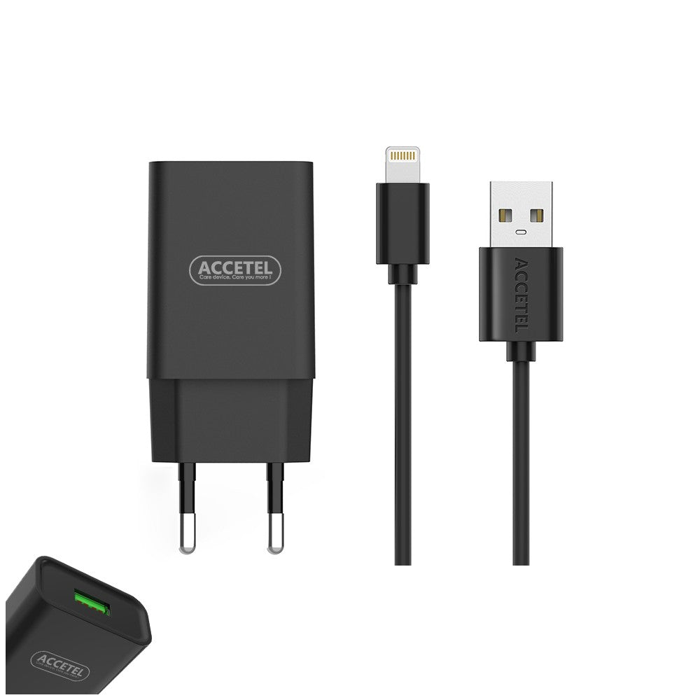 Carregador de Parede 2.1A - Cabo Lightning Preto - Default Title