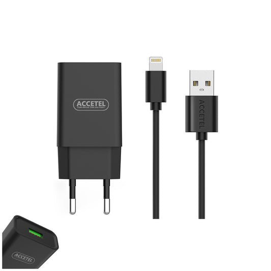 Carregador de Parede 2.1A - Cabo Lightning Preto - Default Title