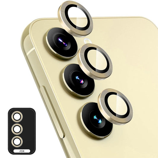 Protetor de Vidro de Lente Câmera Metálico - Galaxy A54 5G - Dourado